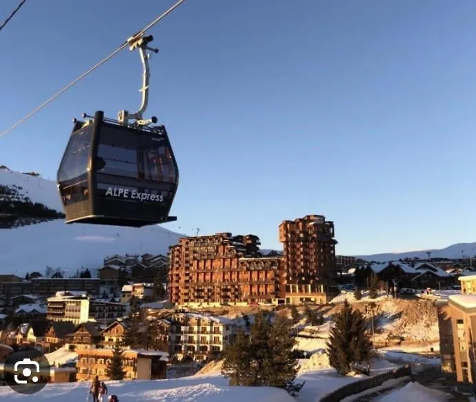 Sunny Studio 25 M2 Mountain View Balcony In Alpe D Huez District Eclose Alpe d'Huez 0*,